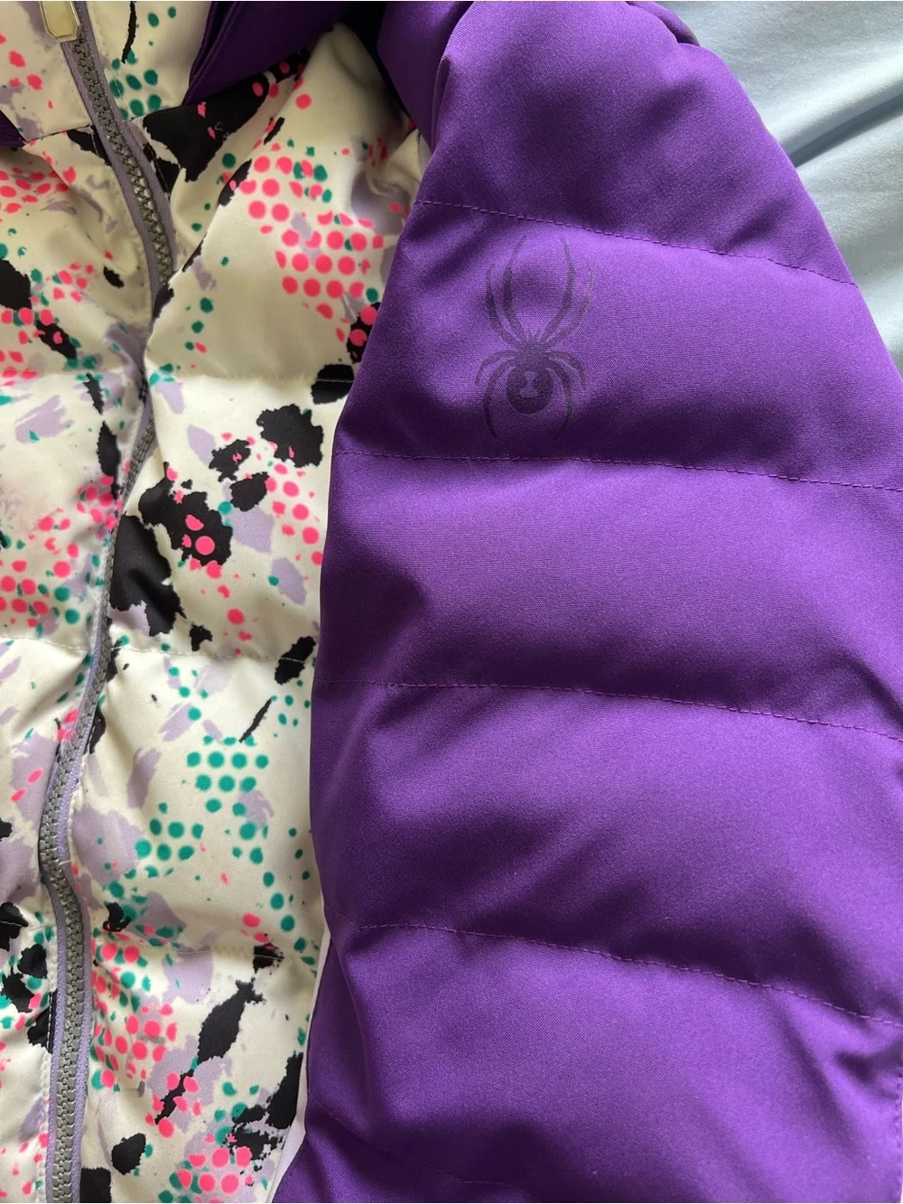 Spyder Atlas Synthetic Down Ski Jacket Purple Size 10